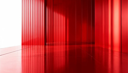glass ribbed red background sale