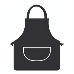 Black Apron with Pocket Cooking Apron Kitchen Apron Chef Apron Restaurant Apron Uniform Apron