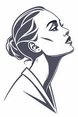 Perfect balance: modern portrait with dramatic contrast and elegant lines
