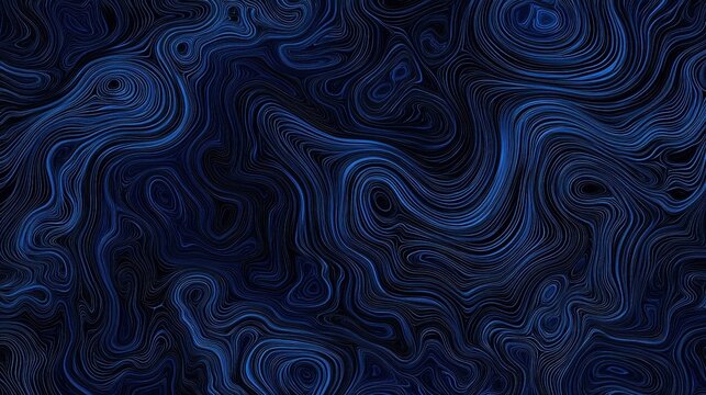 A dark blue gradient background with elegant, curved lines forming a mesmerizing pattern.