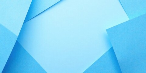 Abstract Blue Paper Background Geometric Shapes and Light Hues Create a Serene and Minimalist Design