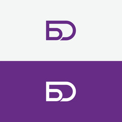 BD ,DB Abstract Letters Logo Monogram. bd letter simple for logo company. a modern vector design.

