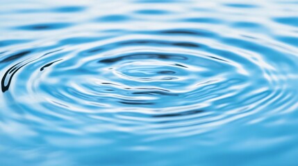 Gentle Water Ripples with Soft Blue Hue Creating Calming Effect and Tranquil Background