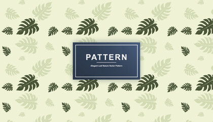 Elegant Leaf Nature Vector Pattern