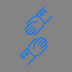 Hands Helping Icon Design