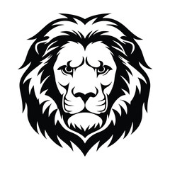 Stylized Lion Face Vector Illustration