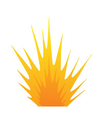 Explosion animation. Animation for game of the explosion effect. Cartoon animation for game. Exploding effect. Hand drawn vector illustration