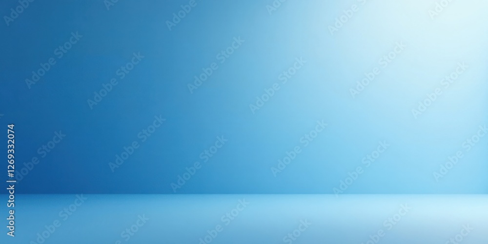 Aufkleber serene blue gradient background ideal for product displays and minimalist designs