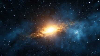 Vast Nebula with Dense Starfield in Deep Space Featuring Cosmic Clouds and Celestial Glow