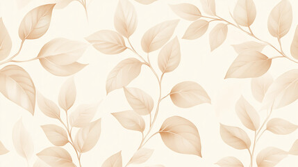 seamless background with leaves