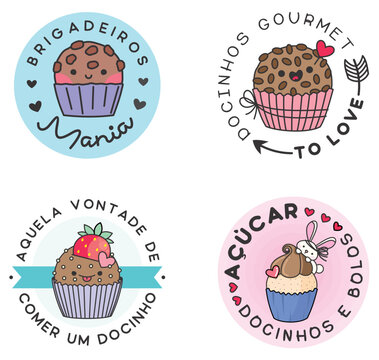 Brigadeiro, brigadeiro gourmet, desenho brigadeiro, desenho para festa, logomarca confeitaria, logo brigadeiro, logo venda de doces, logo docinhos, logomarca venda de brigadeiros, bolos, docinhos