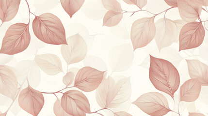 Fototapeta premium seamless background with leaves