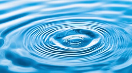 Water Ripple Texture in Light Blue Tranquil and Refreshing Abstract Liquid Motion