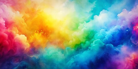 Vibrant Watercolor Gradient Blur Background - Abstract Art Wallpaper
