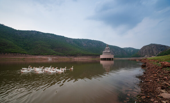 Scenic Ghora Katora Lake surrounded by lush forests and hills in Bihar, a popular spot for trekking, nature lovers, and peaceful retreats.&rdquo;