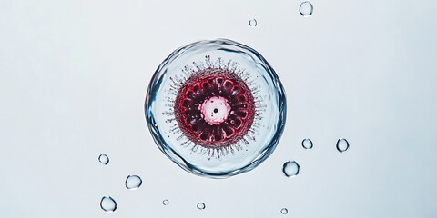 Naklejka premium Biomedical picture of cellular exosomes