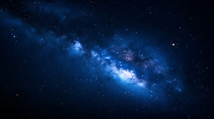 Starry night sky, two bright stars in the center of the frame