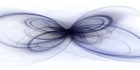 Fototapeta premium Abstract Blue Swirls Elegant Fractal Art Design for Backgrounds Websites and Presentations