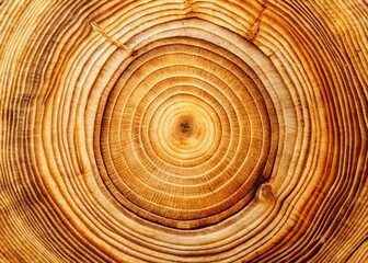 Fototapeta premium Vintage Close-up of Eastern White Pine Growth Rings - Pinus strobus Texture