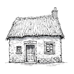 traditional russian village house