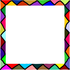 abstract colorful background with frame