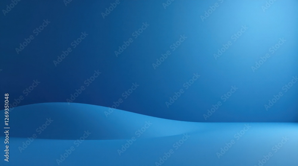 Aufkleber serene blue gradient background with subtle undulation featuring a smooth, textured surface ideal fo