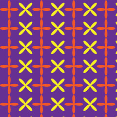 seamless pattern with blue and yellow flowers 