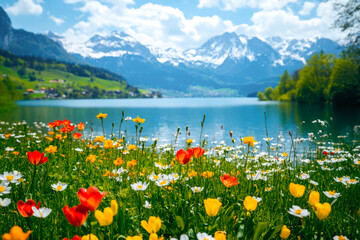 Frühling in den Bergen