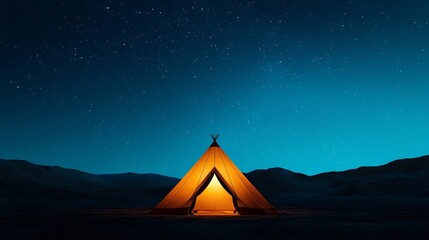 Serene Night Camping Experience