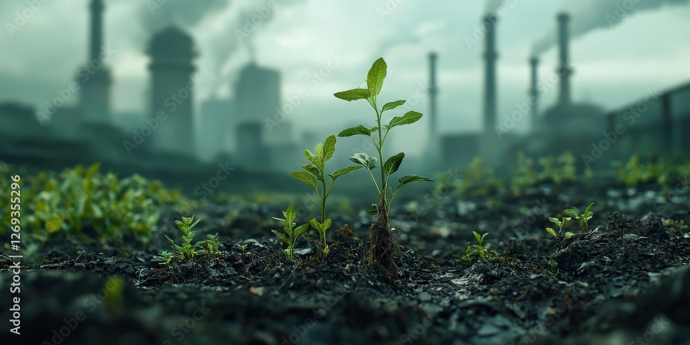 Poster phytoremediation using plants to clean polluted soil and restore ecosystems