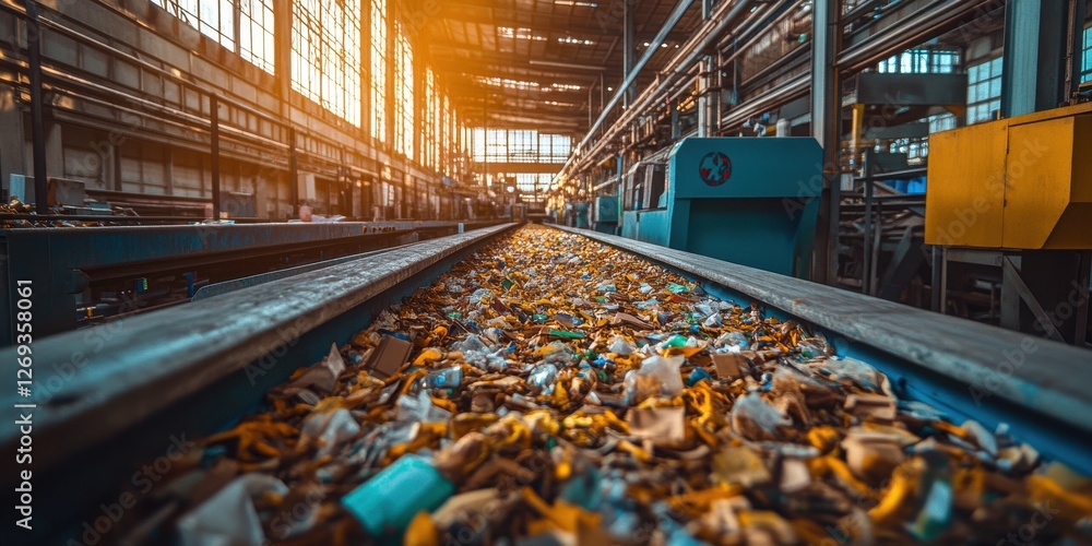 Poster implementing circular economy practices to enhance resource efficiency in urban manufacturing