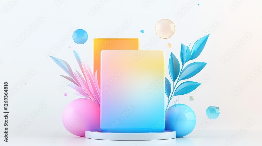 Poster a minimalist 3d condo icon with a subtle gradient effect, placed on a white backdrop. perfect for re