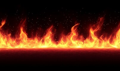 Fototapeta premium Fiery red energy stream, intense heat, powerful motion