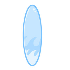 blue surfboard  illustration 2