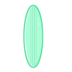 green surfboard illustration