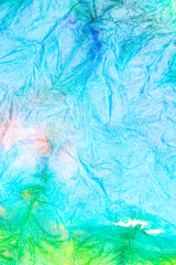Textured Tissue Tie-Dye Watercolour Rainbow Paint Background