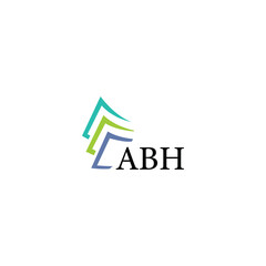 ABH letter logo design on white background. Creative  modern ABH letter logo design. Vector design.