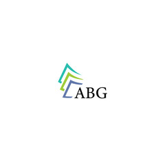 ABG letter logo design on white background. Creative  modern ABG letter logo design. Vector design.