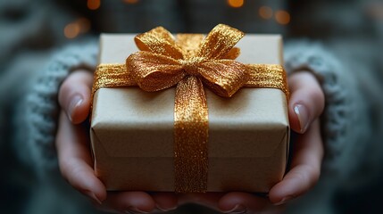 Rewarding moment of unboxing a gift to find a valuable shopping voucher