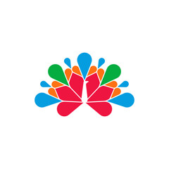 The rare bird of paradise.  Simple, elegant and outline.