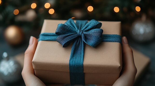 Rewarding moment of unboxing a gift to find a valuable shopping voucher