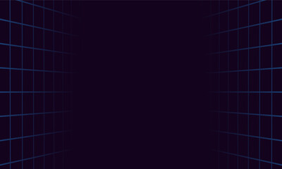 Dark Blue Abstract Luxury Background with Soft Glowing Lines