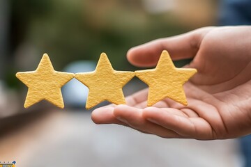 Three Gold Stars: Excellent Customer Review