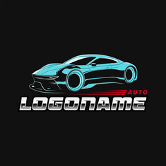 Fototapeta premium Modern car logo designs illustration.