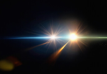 A bright light shines in the center, surrounded by rays of light that radiate outward.