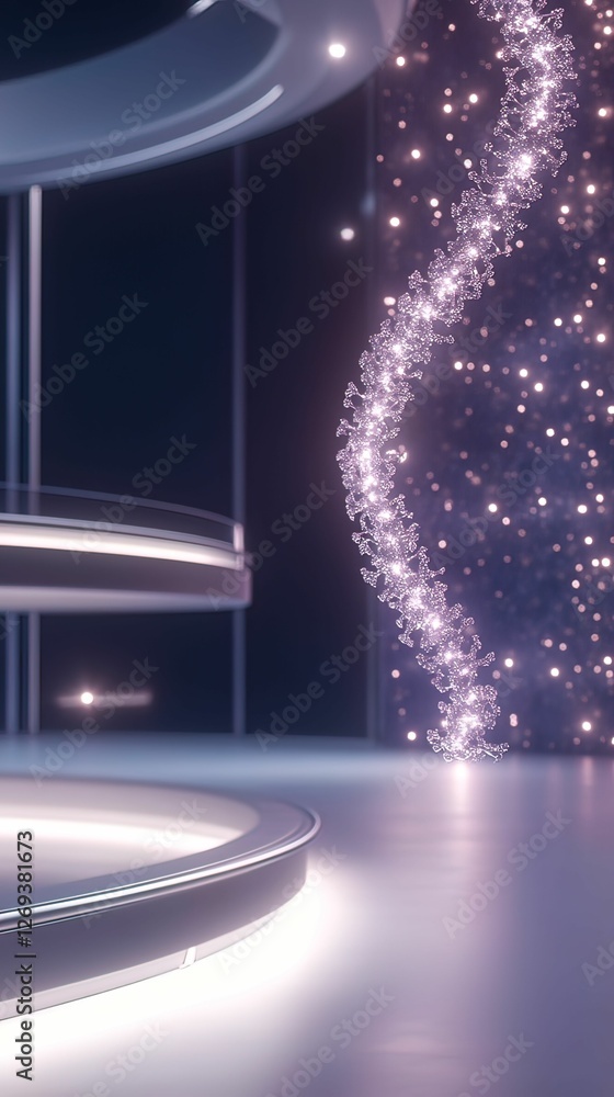 Poster genome editing innovations in a high-tech lab environment a clean visualization of advanced genetic 