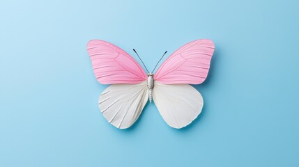 Transgender Day of Visibility concept. Elegant Butterfly Emerging from Cocoon Creative Concept of Transformation and Renewal