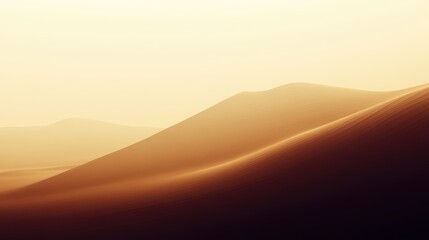 Fototapeta premium Serene Dunes at Sunset with Soft Light and Gentle Curves in a Desert Landscape Capturing Tranquility and Beauty