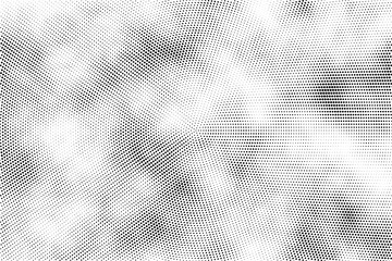 Black and white abstract grunge halftone pattern texture background