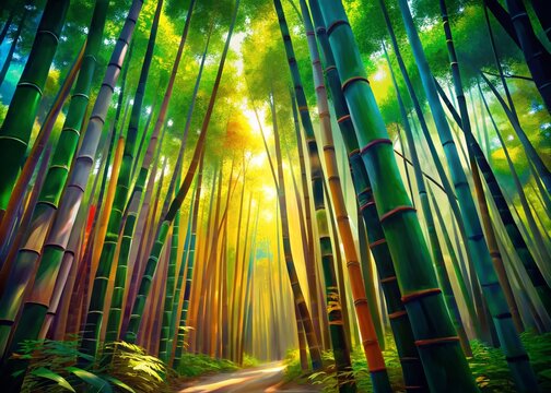 Xitou Bamboo Forest Macro Photography: Lush Green Bamboo Shoots, Taiwan Nature